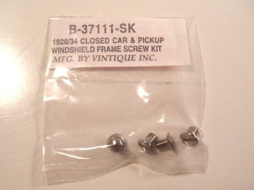 Ford Closed Car & Pickup Windshield / Windscreen Frame Screw Kit 1928-1934