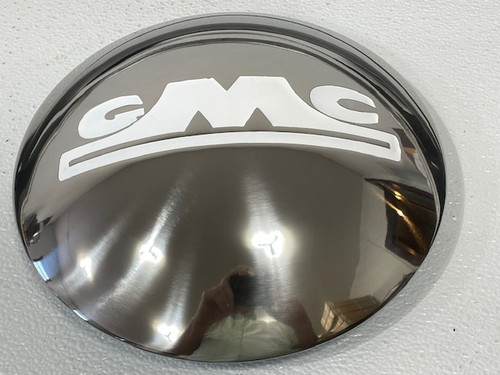 GMC 1/2 Ton Truck Stainless Steel Hubcap With White Block Letter 1947-Early 1955