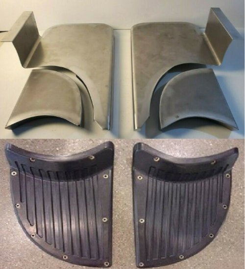 Chevrolet Chevy GMC COE Running Fender Step Plates & Pads 1939 - 1946 Smooth