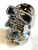 Chrome Skull Biker Gearshift Knob With 13/15/18 Speed Adapter