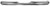 54-55 CHEV/GMC P/U RR BUMPER, CHROME
