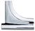 55-57 150, 210, BEL AIR LOWER WINDSHIELD MLDG (CORNER), RH