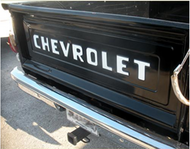 Chevrolet Chevy Pickup Stepside Truck Tailgate Decal White Letters 1954-1972