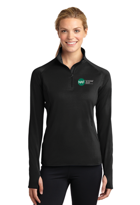 Ladies Embroidered Sport-Wick Stretch 1/2-Zip Pullover 