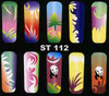 Airbrush Nail Stencil - ST112