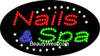 Electric Flashing & Chasing LED Sign0: Nails & Spa