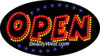 Electric Flashing & Chasing LED Sign: Open