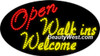 Electric Animation & Flashing LED Sign: Open Walkins Welcome