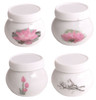 Porcelain Liquid Jar with Air-sealed Lid - Flower Design