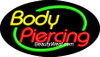Neon Flashing Sign Body Piercing