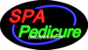 Neon Flashing Sign Spa Pedicure