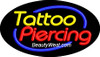 Neon Flashing Sign Tattoo Piercing