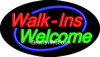 Neon Flashing Sign Walk-Ins Welcome