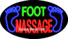 Neon Flashing Sign Foot Massage