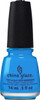 China Glaze Nail Polish Lacquer DJ Blue My Mind - .5oz