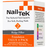 Nail Tek Foundation 2 Pro For Soft, Peeling Nails - 4 x 15mL / .5 fl. oz (Value 4 Pack)