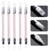 Nail Art Sculpturing Brush Double Head Pen Silicone Powder - Acrylic Handle 5 pc / set