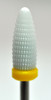 Pyramid Zirconia Ceramic Football Shaped Carbide Bit - Extra Fine - 3/32"