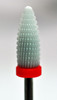 Pyramid Zirconia Ceramic Football Shaped Carbide Bit - Fine - 3/32"