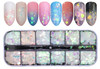 NDi beauty Nail Art Glitter Holographic Laser Shining Iridescent Mixed Shape - 12 AB