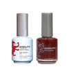 LeChat Nobility Gel Polish & Nail Lacquer Duo Set Red Velvet - .5 oz / 15 ml