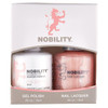 LeChat Nobility Gel Polish & Nail Lacquer Duo Set Pink Shimmer - .5 oz / 15 ml
