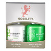 LeChat Nobility Gel Polish & Nail Lacquer Duo Set Hot Green - .5 oz / 15 ml