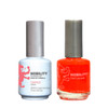 LeChat Nobility Gel Polish & Nail Lacquer Duo Set Orange - .5 oz / 15 ml