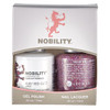 LeChat Nobility Gel Polish & Nail Lacquer Duo Set Ruby Red Glitz - .5 oz / 15 ml