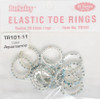 Berkeley Elastic Toe Ring Aquamarine {bag of 12 rings}