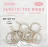 Berkeley Elastic Toe Ring Topaz {bag of 12 rings}