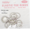 Berkeley Elastic Toe Ring Amethyst {bag of 12 rings}