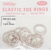 Berkeley Elastic Toe Ring Light Rose {bag of 12 rings}