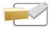 Mini Buffer - Salon Professional - White/White (80/80 Grit) - 1500pcs