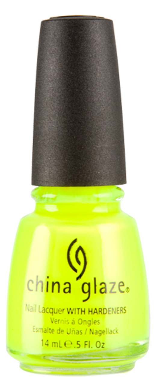China Glaze Nail Polish Lacquer Yellow Polka Dot Bikini - .5oz