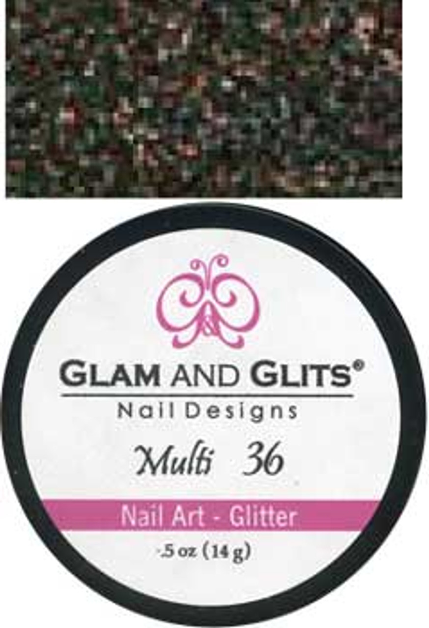 Glam & Glits Nail Art Glitter: Multi - 1/2oz