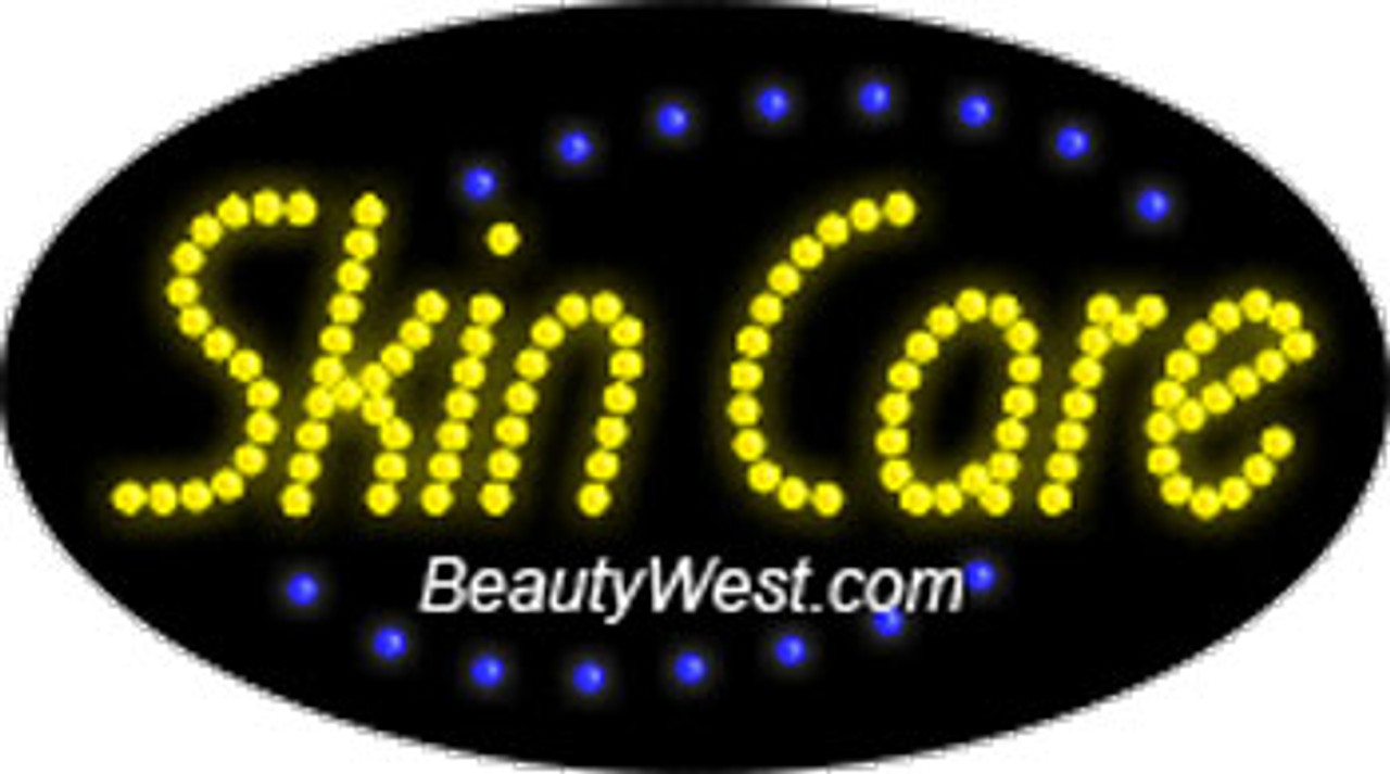 Electric Flashing & Chasing LED Sign: Skin Care