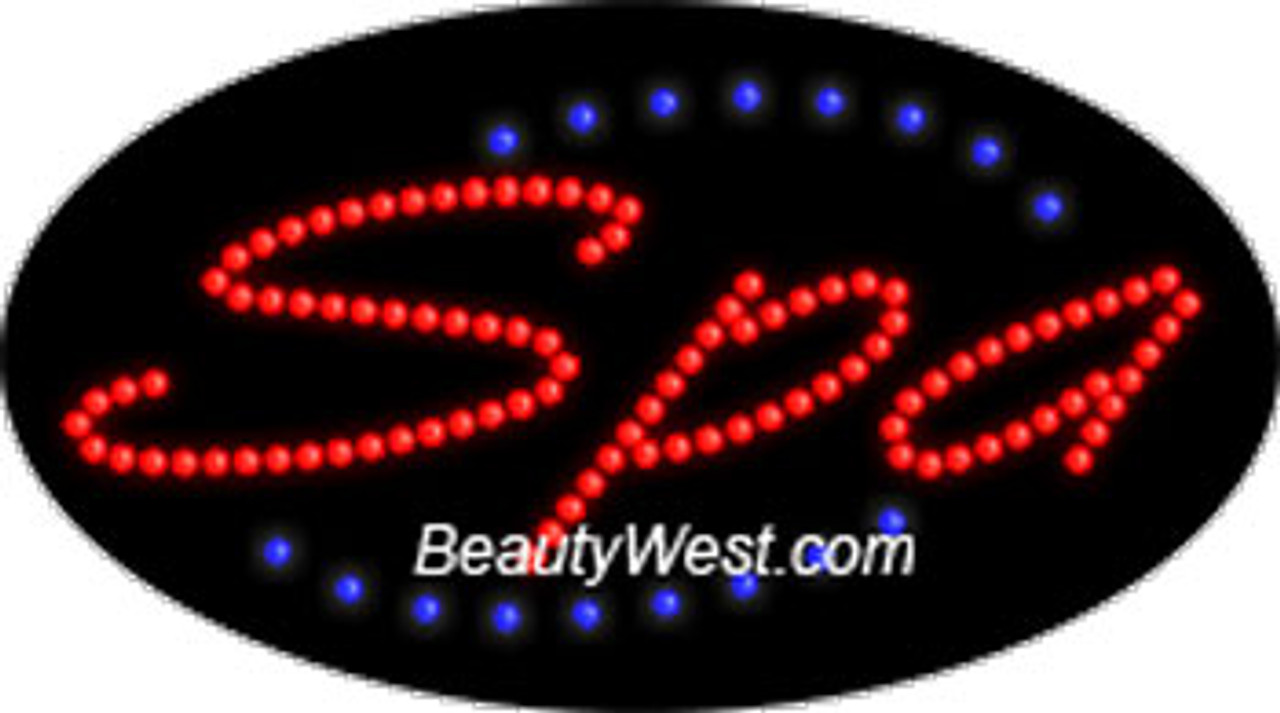 Electric Flashing & Chasing LED Sign: Spa