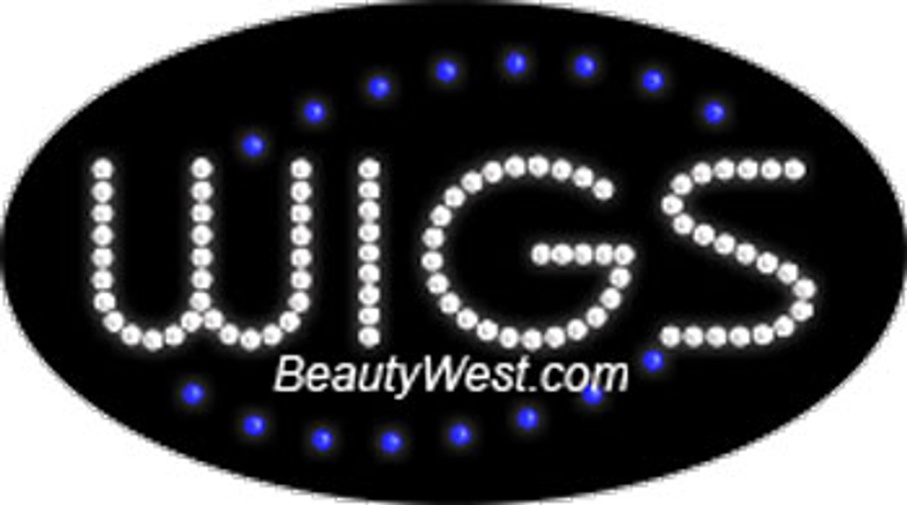 Electric Flashing & Chasing LED Sign: Wigs