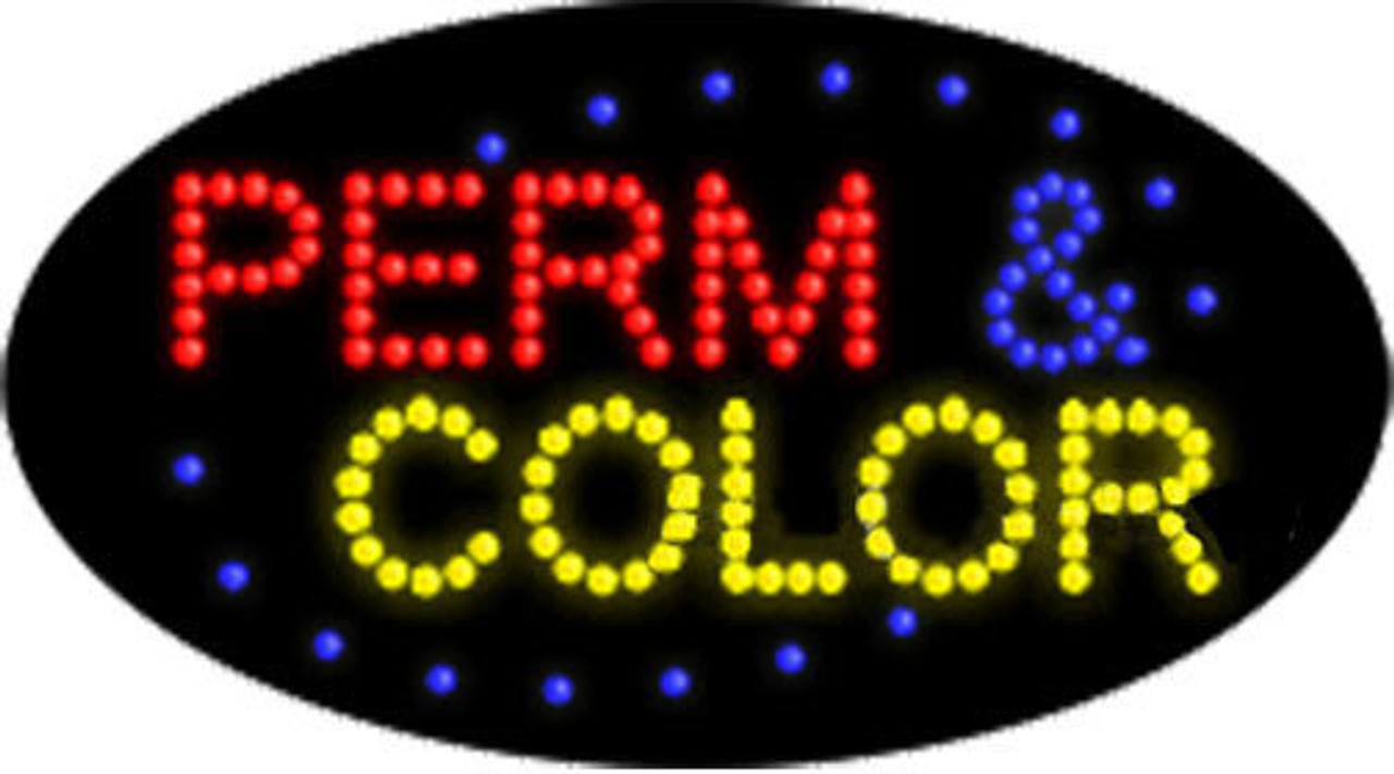 Electric Animation & Flashing LED Sign: Perm & Color