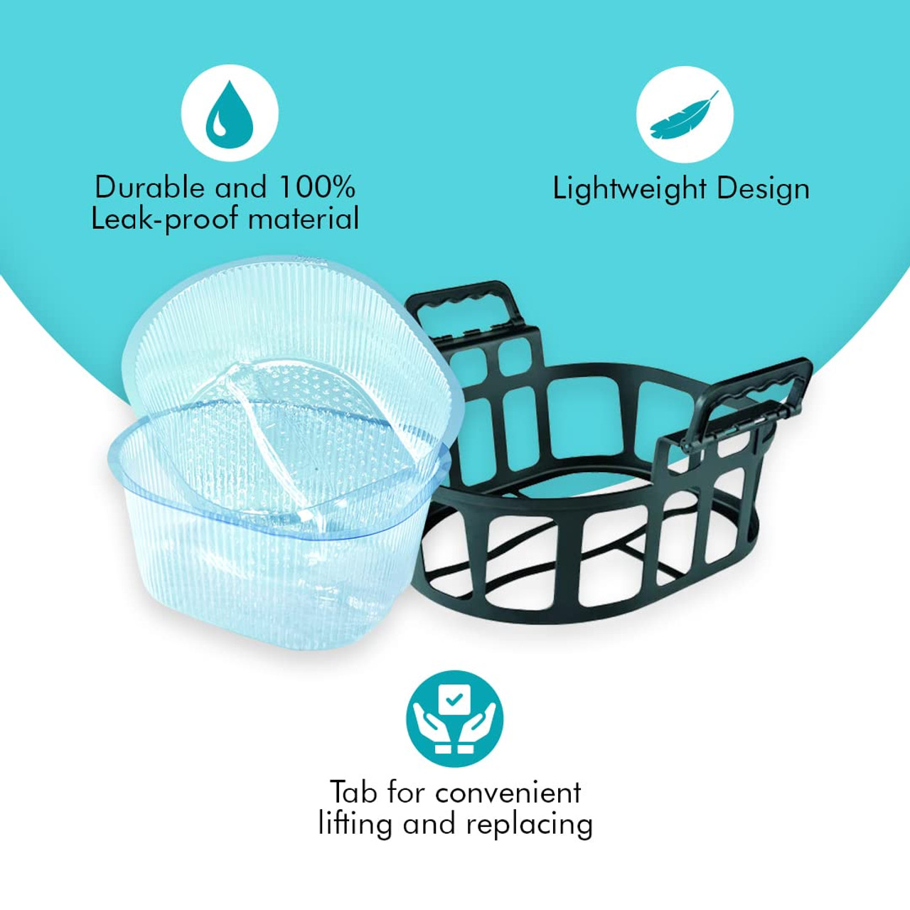 Footsie Bath Disposable Pedicure Spa Liners - 100 Count