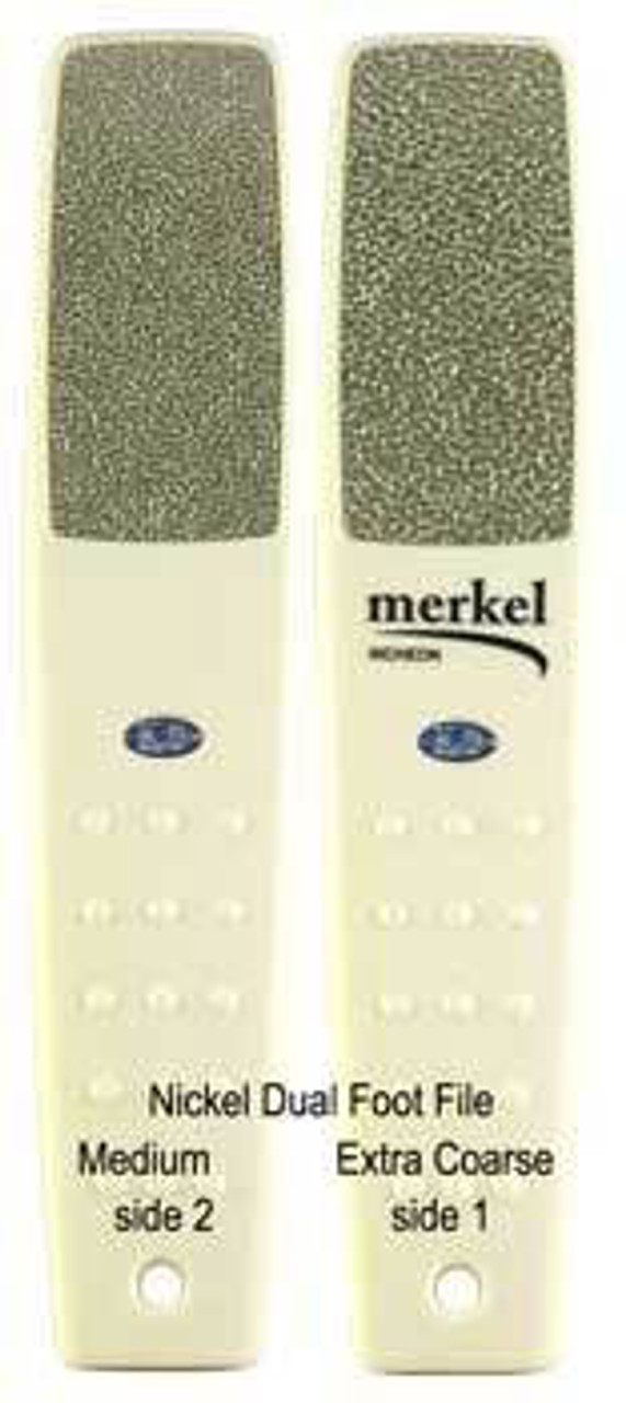 Merkel Callus Nickel Foot File Double Sided: Extra Coarse / Medium