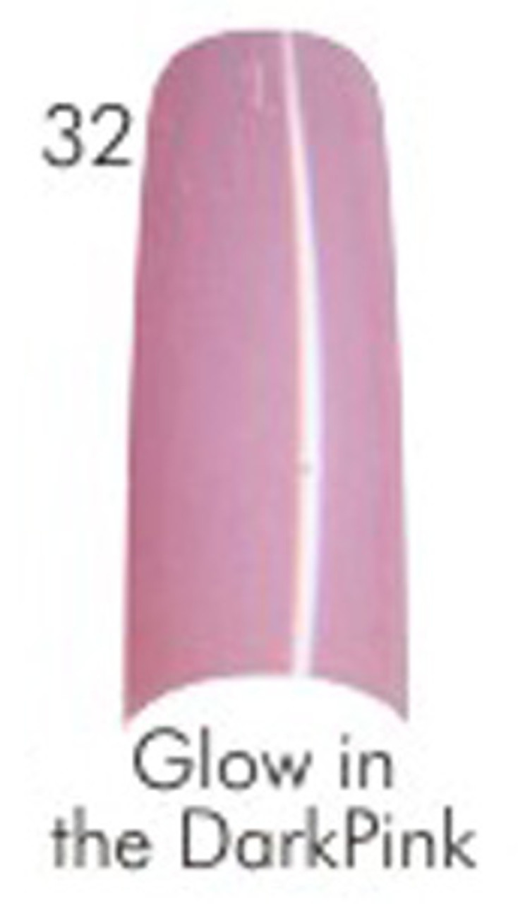 Lamour Color Nail Tips: Glow in the Dark Pink - 110ct