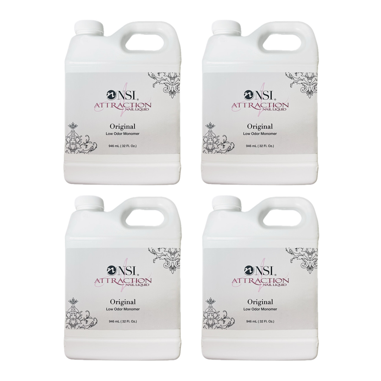 NSI Attraction Nail Liquid - Gallon Pack (Four 32 fl. oz. Containers) - 30% Off