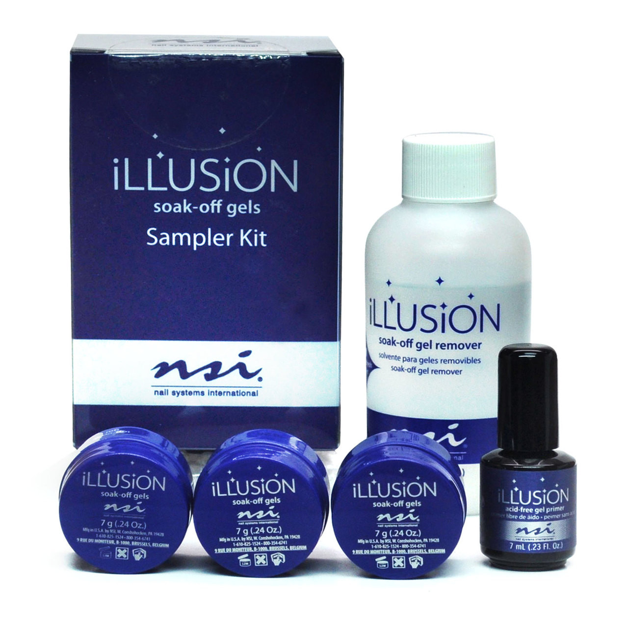 NSI Illusion Soak-Off Gel Sampler Kit