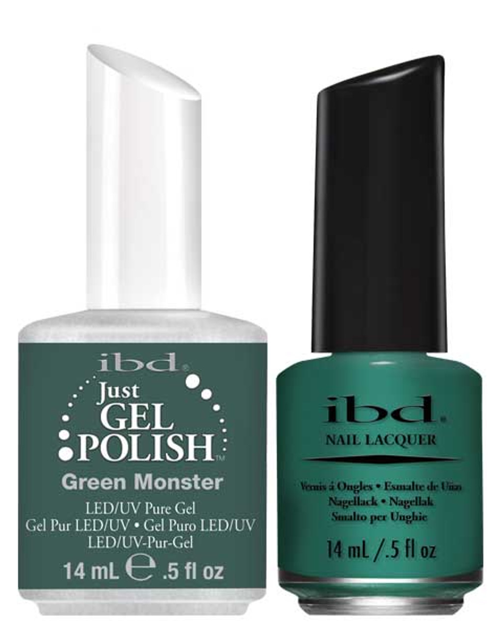 ibd Just Gel Polish & Nail Lacquer Green Monster - .5oz