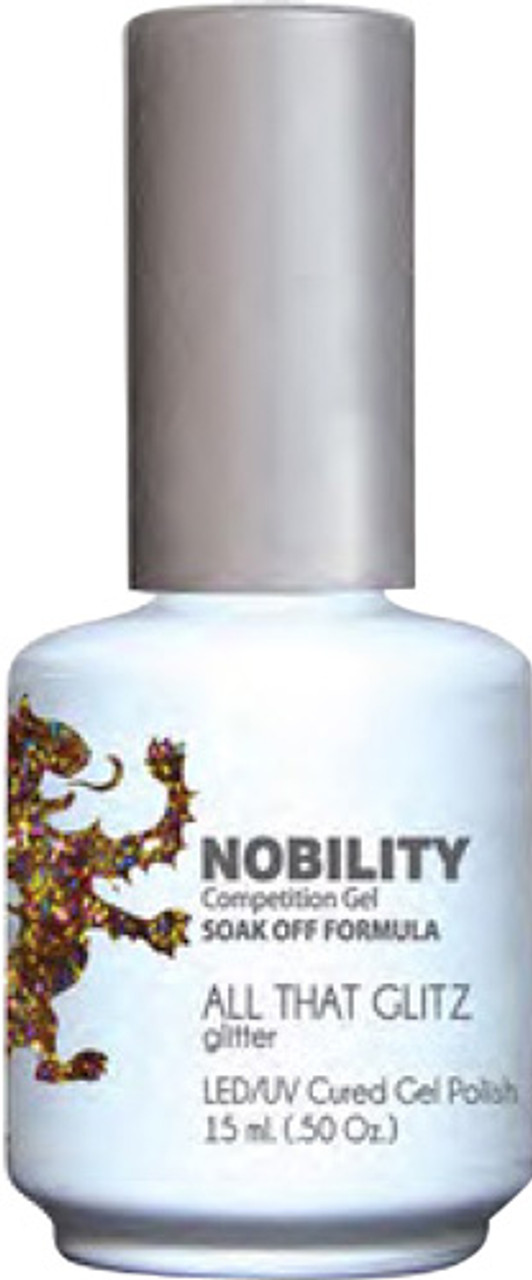 LeChat Nobility LED/UV Cured Gel Polish All That Glitz - .5 oz  15 ml