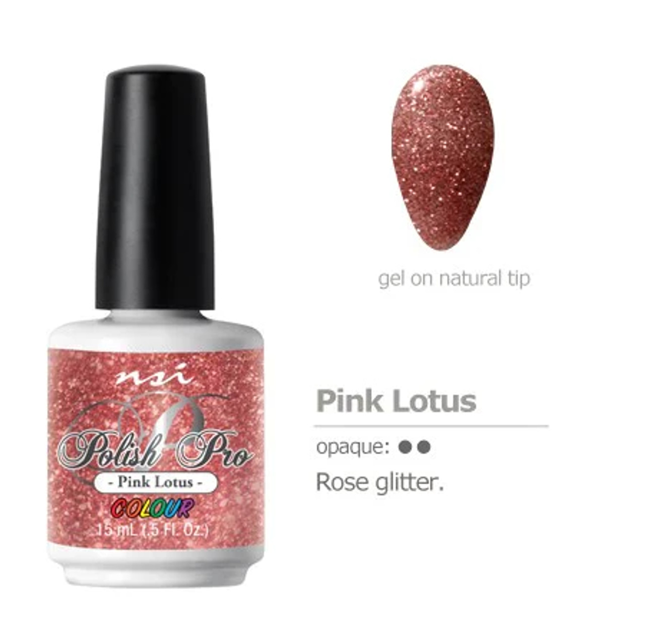 NSI Polish Pro PINK LOTUS - 15 mL (.5 Fl. Oz.)