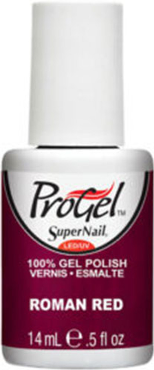 SuperNail ProGel Polish Roman Red - .5 oz