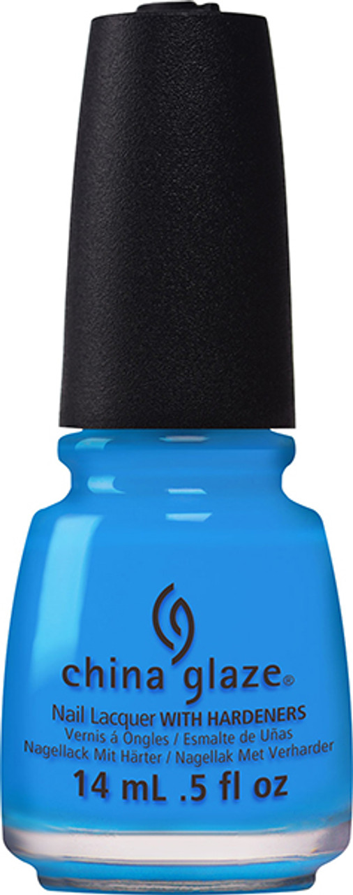 China Glaze Nail Polish Lacquer DJ Blue My Mind - .5oz